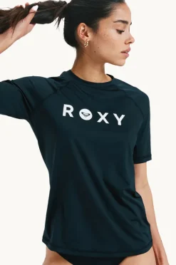 Women Roxy Essential Short Sleeve Suntop
