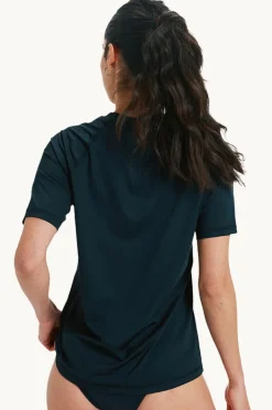 Women Roxy Essential Short Sleeve Suntop