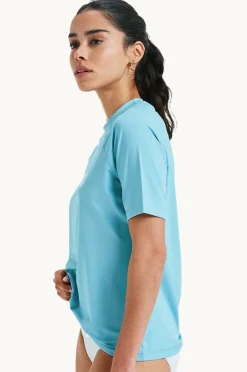Women Roxy Essential Short Sleeve Suntop