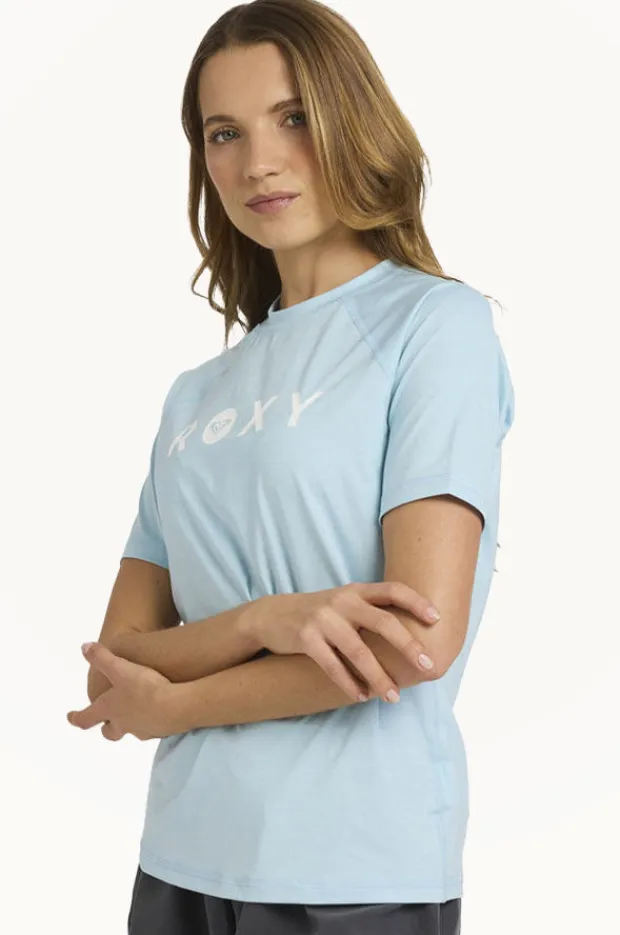 Women Roxy Essential Short Sleeve Suntop