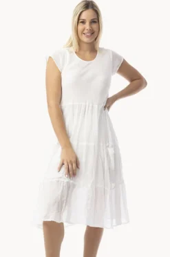 Women Orientique Essentials Cotton Gauze Bias Dress