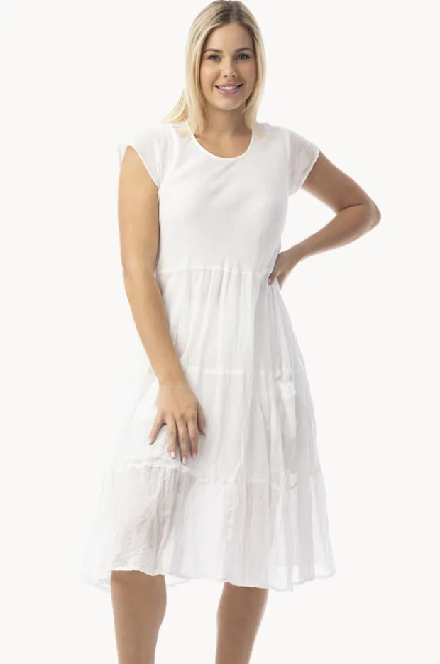 Women Orientique Essentials Cotton Gauze Bias Dress