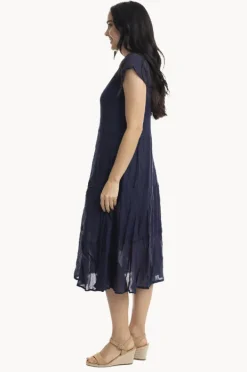Women Orientique Essentials Cotton Gauze Bias Dress