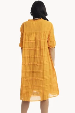 Women Orientique Essentials Cotton Gauze Pleated Dress