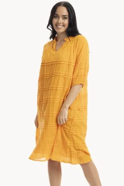 Women Orientique Essentials Cotton Gauze Pleated Dress