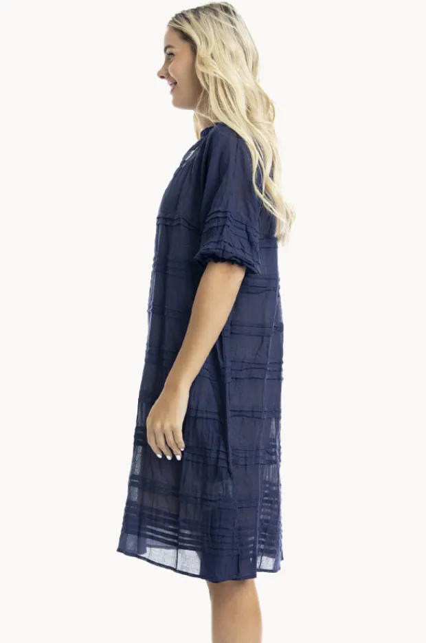 Women Orientique Essentials Cotton Gauze Pleated Dress