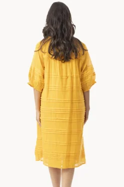 Women Orientique Essentials Cotton Gauze Pleated Dress