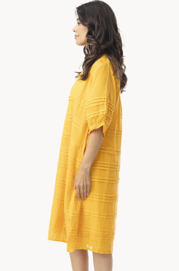Women Orientique Essentials Cotton Gauze Pleated Dress
