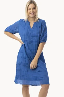 Women Orientique Essentials Cotton Gauze Pleated Dress