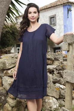 Women Orientique Essentials Gauze Frill Hem Dress