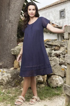 Women Orientique Essentials Gauze Frill Hem Dress