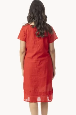 Women Orientique Essentials Gauze Frill Hem Dress