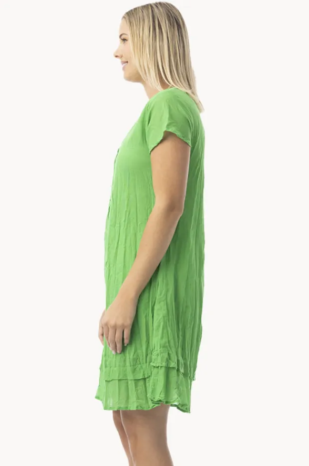 Women Orientique Essentials Gauze Frill Hem Dress