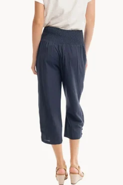 Women Orientique Essentials Linen 3/4 Pant