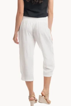 Women Orientique Essentials Linen 3/4 Pant