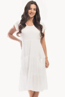 Women Orientique Essentials Short Sleeve Pocket Dress