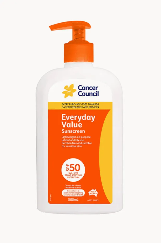 Women Cancer Council Australia Everyday Sunscreen 50+ 500ml