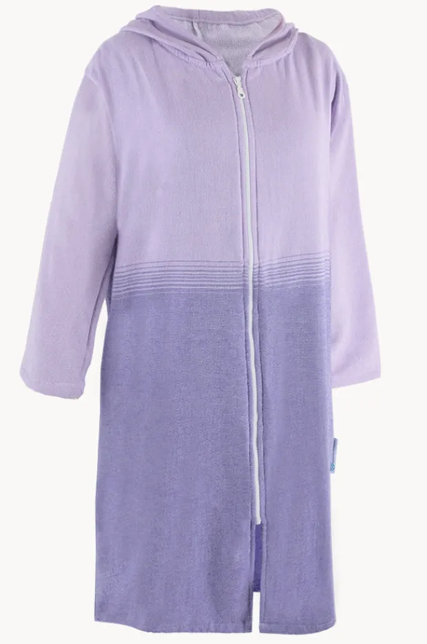 Women Back Beach Co Fade Hooded Towelling Robe L/XL