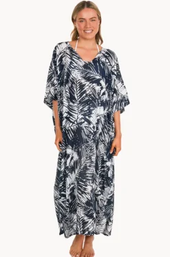 Women Sundrenched Fern Long Kaftan