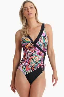 Women Jantzen Festival DD/E Cup Gathered Surplice One Piece