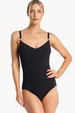 Women Jantzen Fierce F/G Cup Ruched Front One Piece