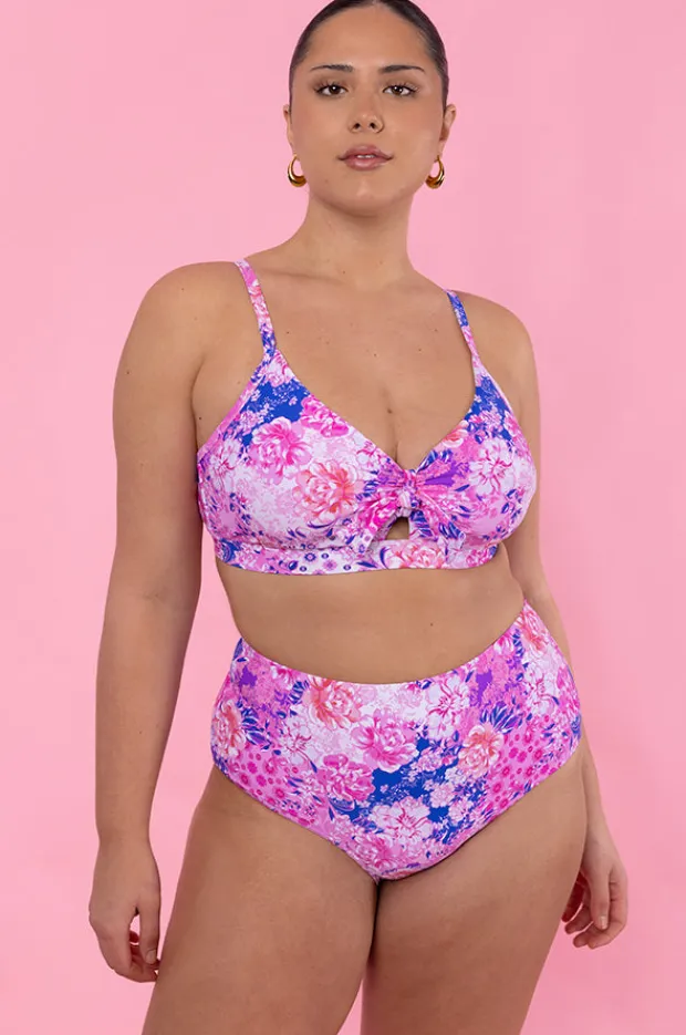 Women Sea Level Fiesta DD/E Cup Tie Front Bralette