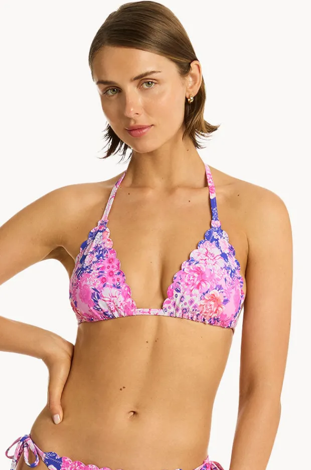 Women Sea Level Fiesta Halter Slide Tri
