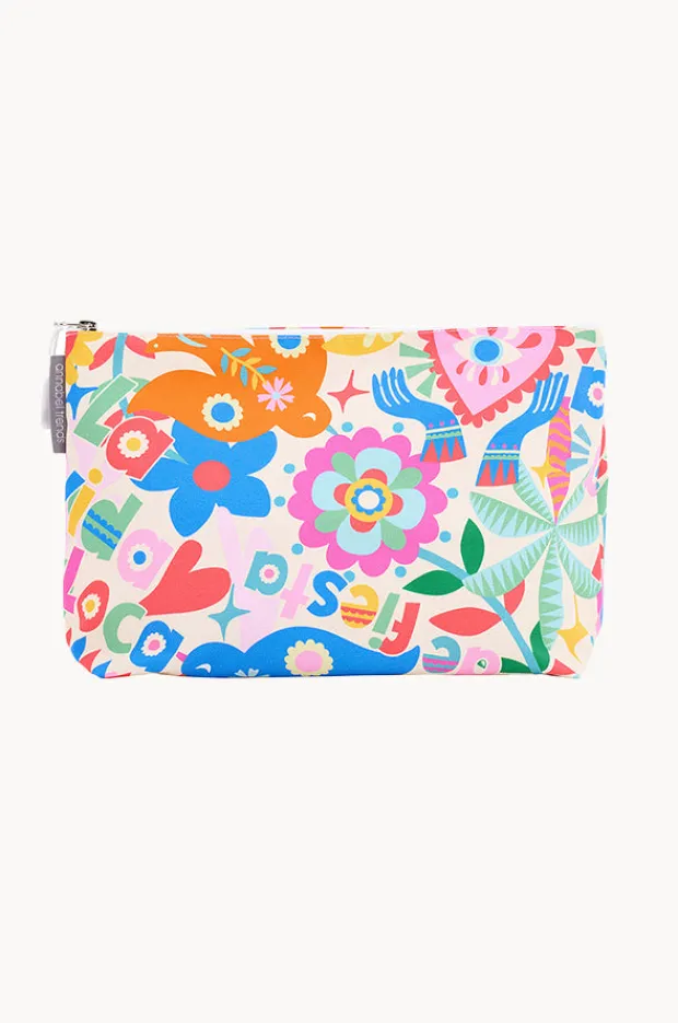 Women Annabel Trends Fiesta Large Cotton Cosmetic Bag