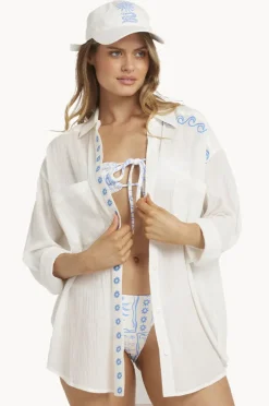 Women Billabong Find Me Here Button Down Shirt