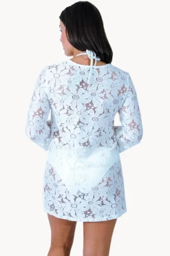 Women J.valdi Floral Crochet Bell Sleeve Tunic