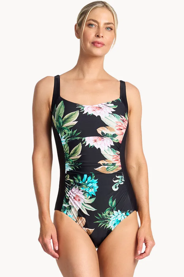 Women Jantzen Floral DD/E Cup Soft Strap One Piece