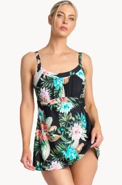 Women Jantzen Floral Empire Swim Dress