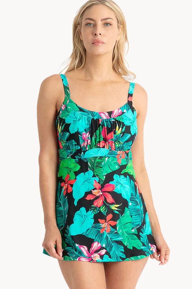 Women Jantzen Floral Empire Swim Dress