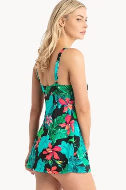Women Jantzen Floral Empire Swim Dress