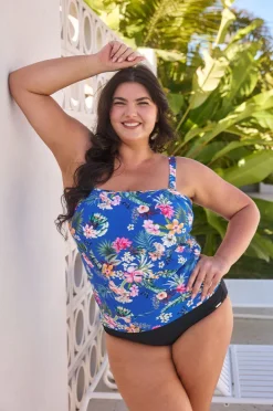Women Capriosca Florida Flounce Tankini Separate