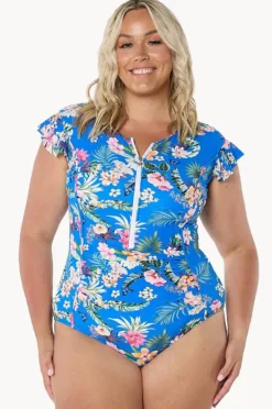 Women Capriosca Florida Frill Sleeve Sunsuit