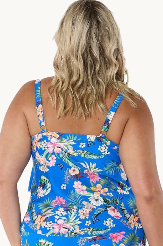 Women Capriosca Florida Tiered Frill Tankini Separate