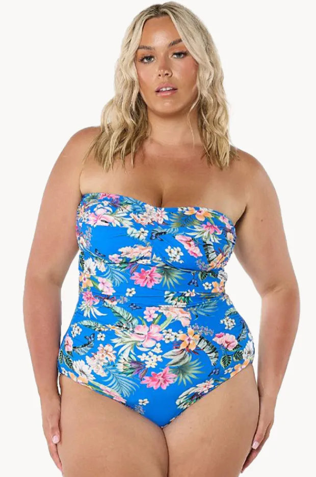 Women Capriosca Florida Twist Bandeau One Piece