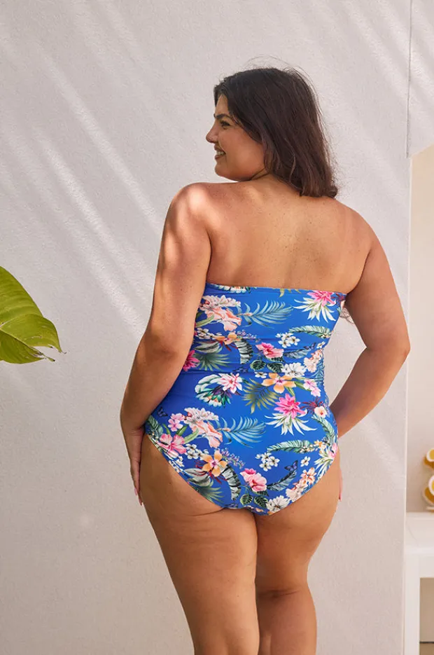 Women Capriosca Florida Twist Bandeau One Piece
