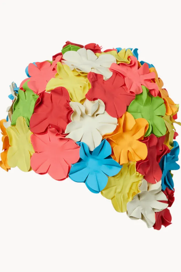3p Flower Rubber Swim Cap