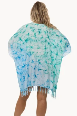Women Sundrenched Fluro Dye V Neck Cover Up