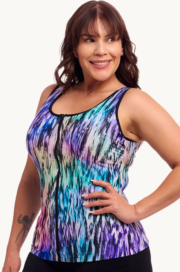 Women Funkita Fly Dye DD/E Cup Zip Tankini Separate