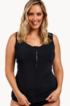 Women Funkita Form Still DD/E Zip Front Tankini Separate