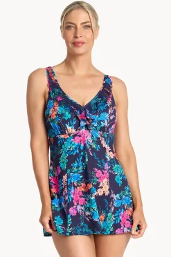 Women Jantzen Fresia Mesh Ruffle Swim Dress