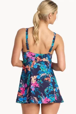 Women Jantzen Fresia Mesh Ruffle Swim Dress