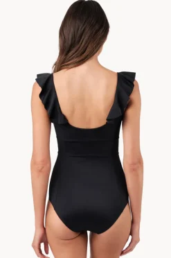 Women Une Piece Frill Classic Square Neck One Piece