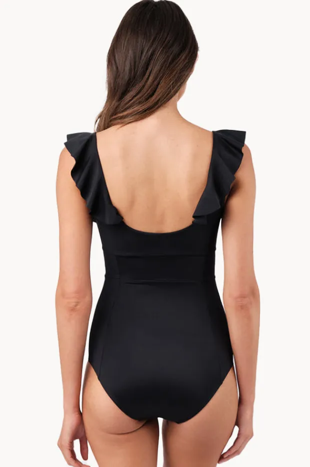 Women Une Piece Frill Classic Square Neck One Piece