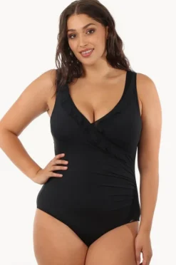 Women Jantzen Frill Cross Over One Piece