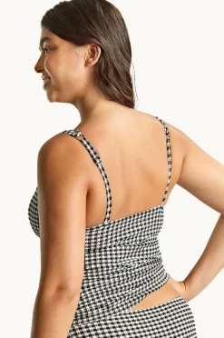 Women Panache Gingham Iris G Cup Balconette Singlet