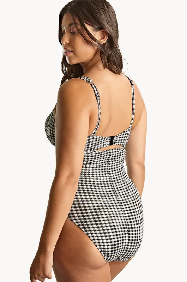 Women Panache Gingham Paloma G Cup Balconette One Piece